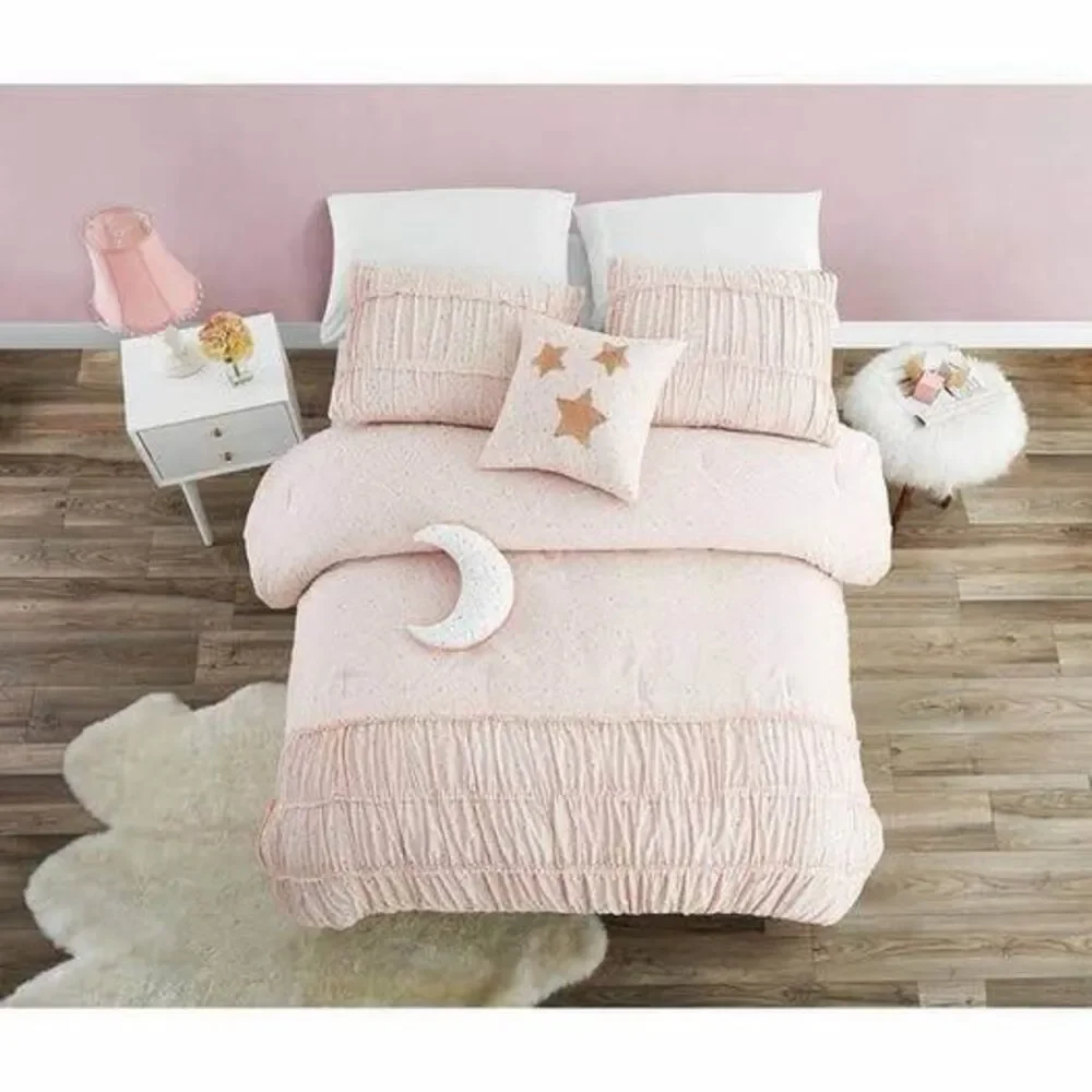 4 Piece Twin Comforter Set Alexa + Bella Princess Pink